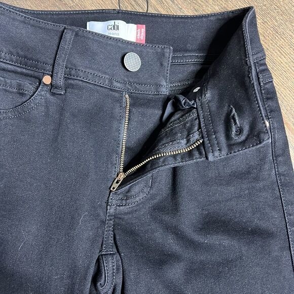 CABI Cinch Skinny Jeans Black High Rise Super Skinny Legging Stretch Denim #3748 - Picture 4 of 8